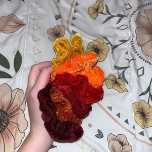 Red/Orange Scrunchie Pack